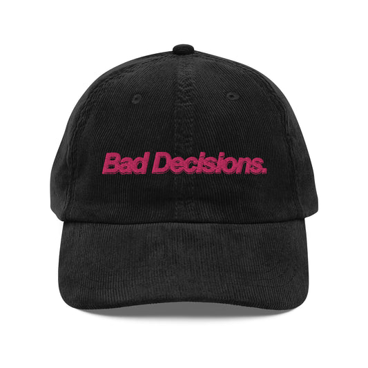 BLACK BAD DECISIONS CAP