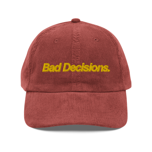 RED BAD DECISION CAP